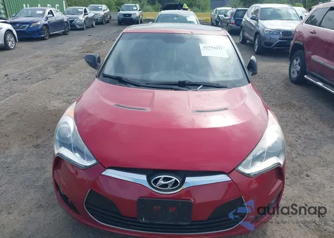 2012 Hyundai Veloster Base W/Red/Black из США, поврежденный, VIN KMHTC6AD8CU053904